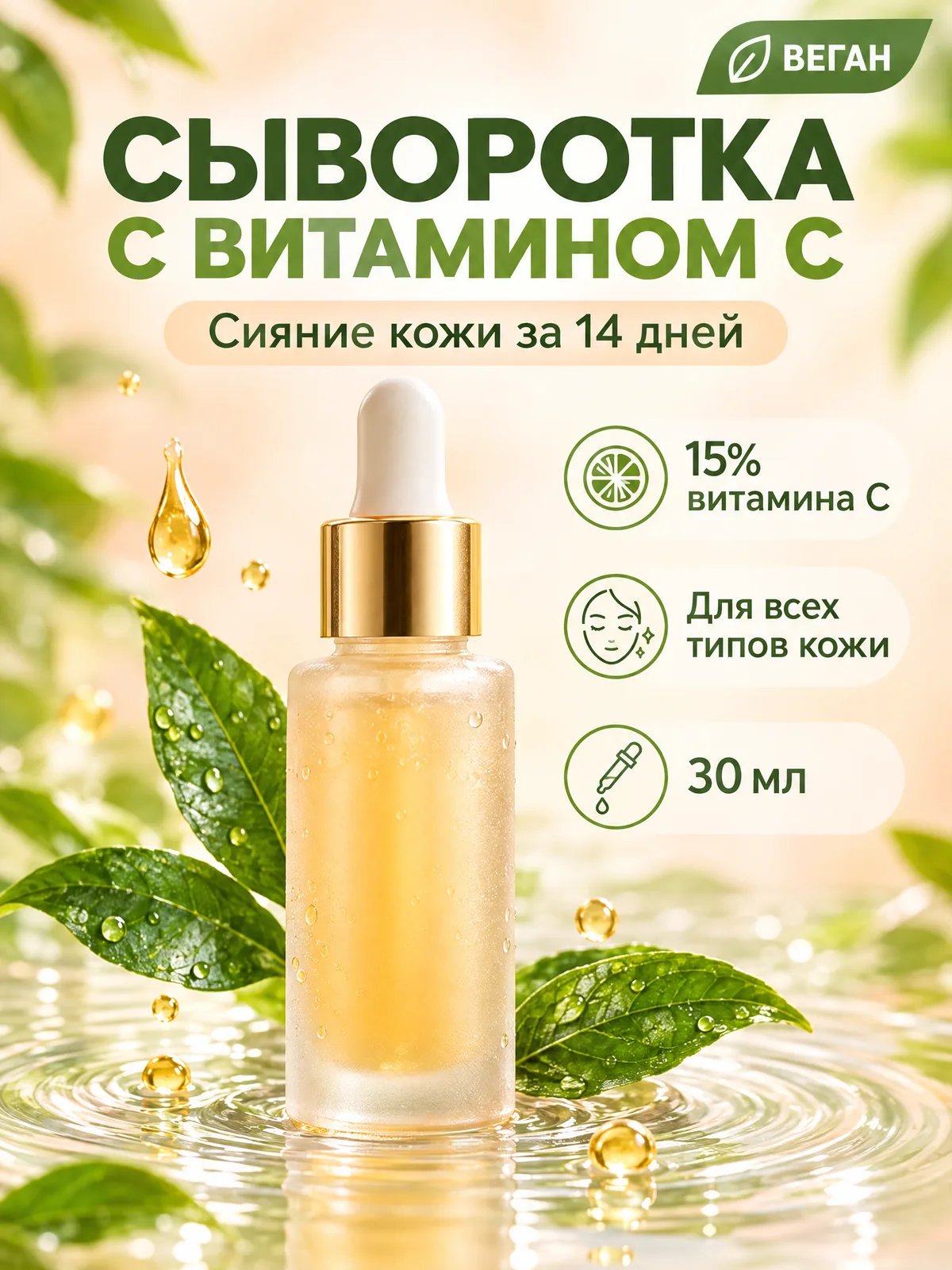 Карточка сыворотки с витамином C