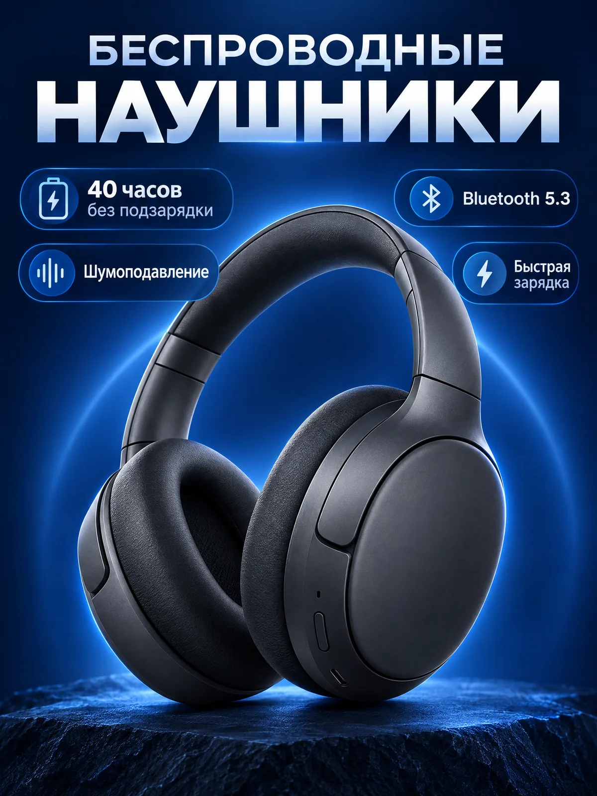 Карточка беспроводных наушников