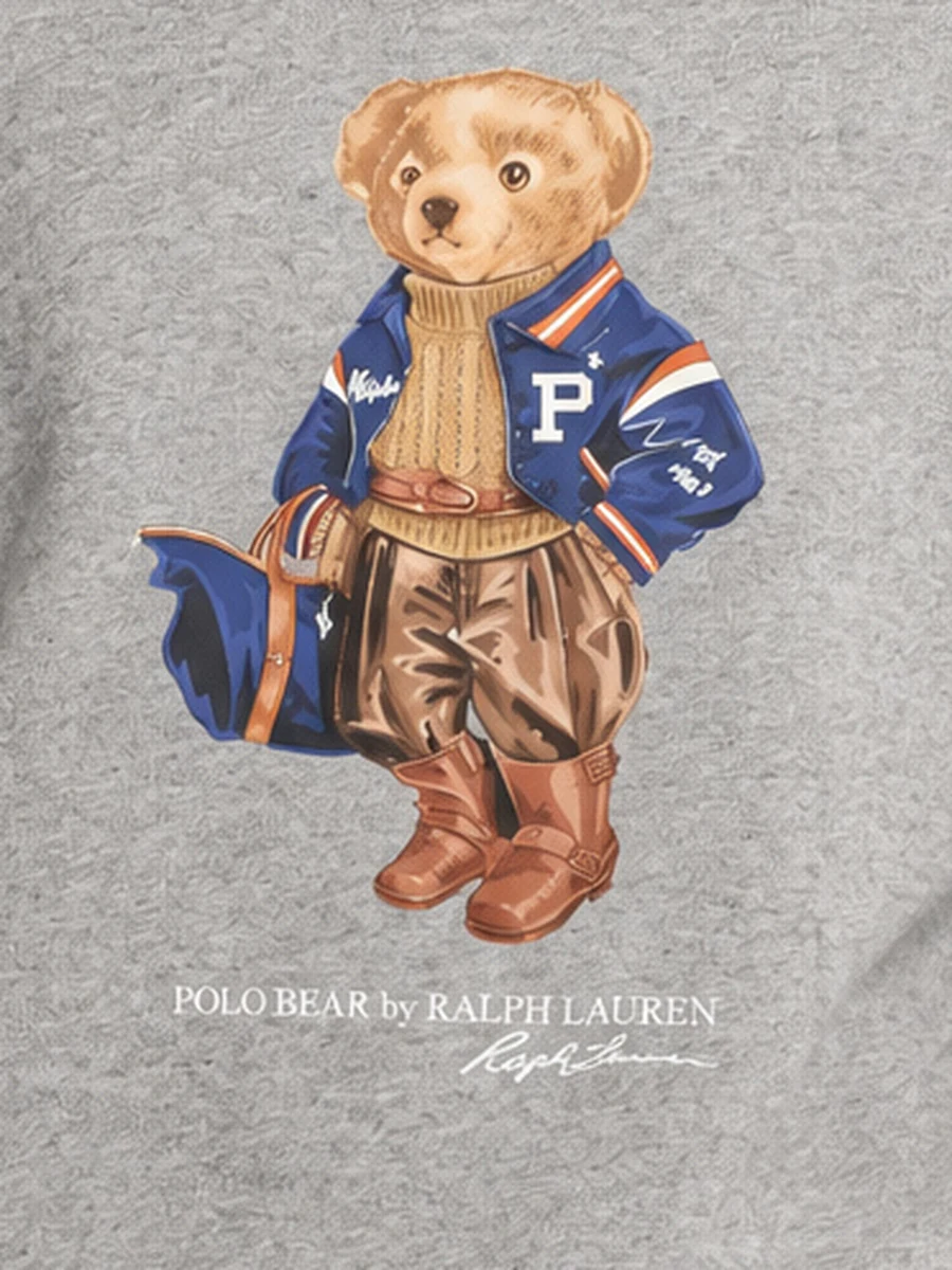 Свитшот Polo Ralph Lauren, принт с медведем в нашем кадре