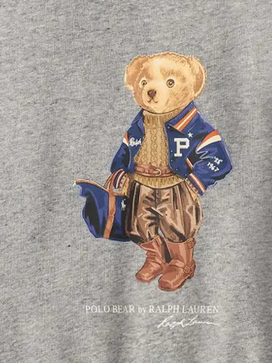 Свитшот Polo Ralph Lauren, принт с медведем на фото товара